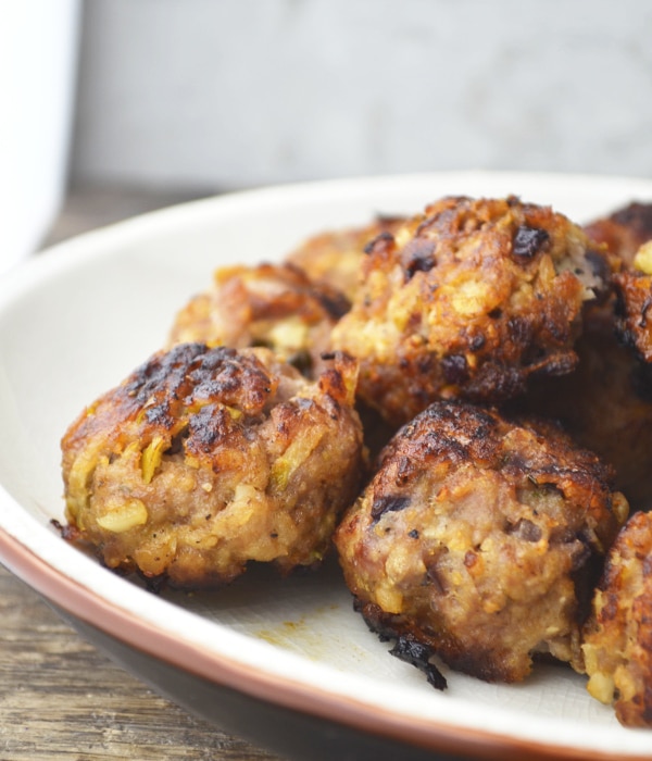 Sausage Stuffing Balls Inside The Rustic Kitchen
