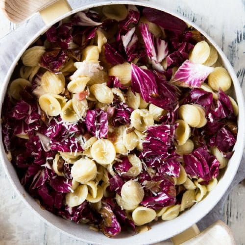 Orecchiette Pasta With Pancetta And Radicchio Inside The Rustic Kitchen