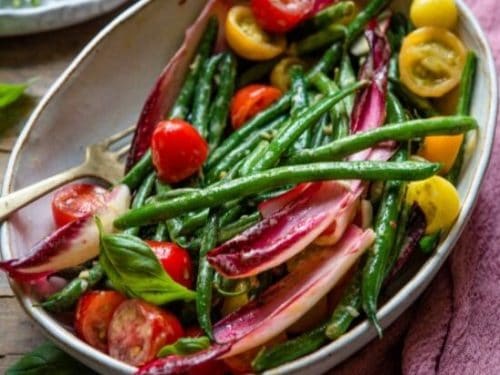Easy Green Bean Salad with Mustard and Garlic Dressing Easy Green Bean Salad with Mustard and Garlic Dressing