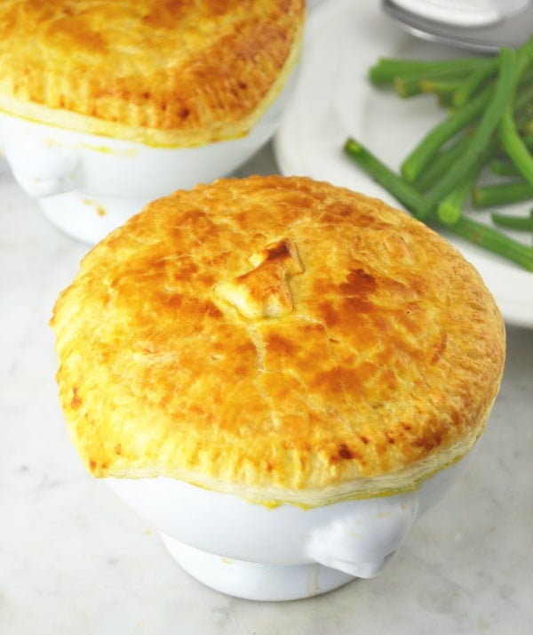 Try this recipe for Chicken and Mushroom Pies for a deliciously comforting weekday meal this winter. They are so simple and taste incredible .