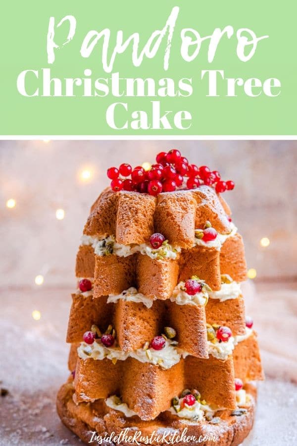 Pandoro Christmas Tree Cake (Italian Christmas Cake