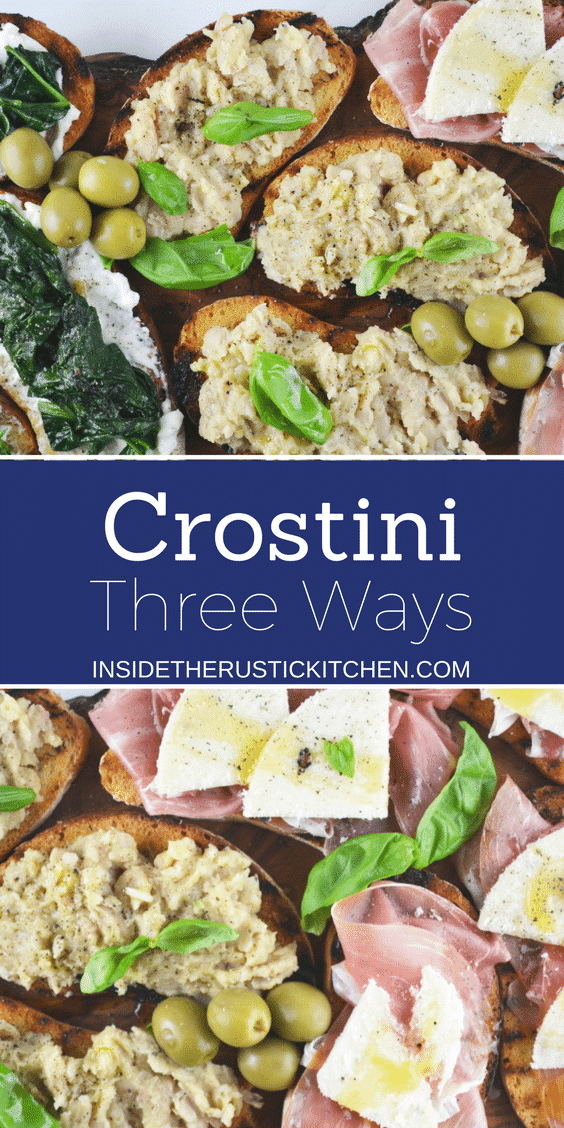 crostini three ways www.insidetehrustickitchen.com