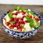 This Hummus Dip with Pomegranate and Feta is so delicious that it'll convince you to NEVER buy shop bought hummus ever again! www.insidetherustickitchen.com