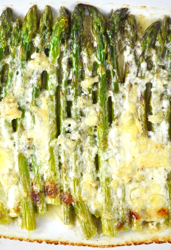 Roasted asparagus with gorgonzola Insidetherustickitchen.com