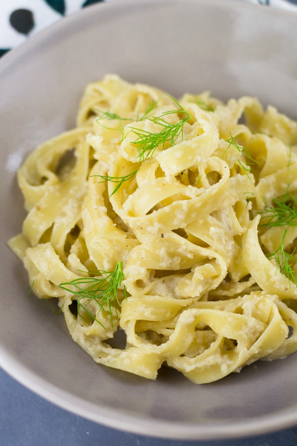 Creamy fennel pasta insidetherustickitchen.com