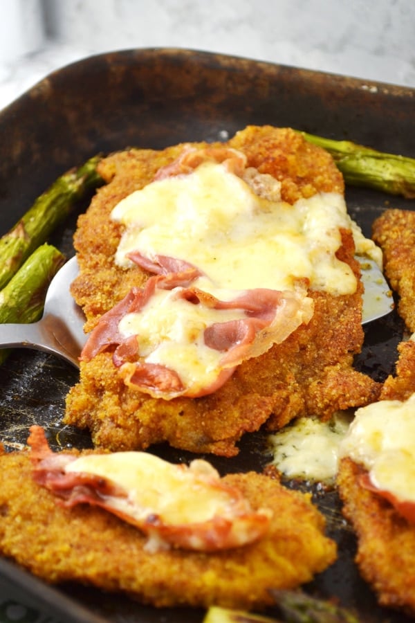 Veal Cutlets With Prosciutto Parmesan Cream Inside The Rustic