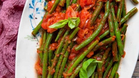 Italian Green Beans in Tomato Sauce Italian Green Beans in Tomato Sauce