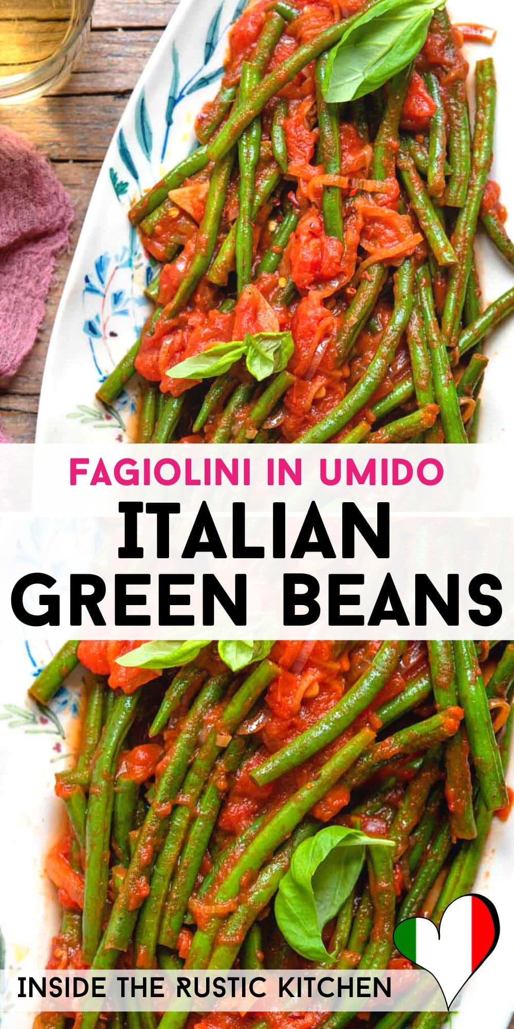 Italian Green Beans In Tomato Sauce Inside The Rustic Kitchen