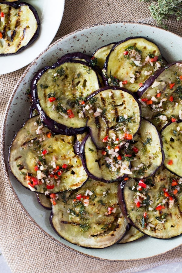 Italian marinated eggplant