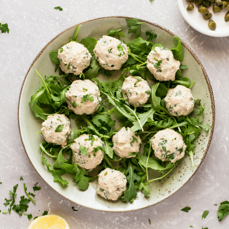 Italian Tuna Balls with Lemon and Capers