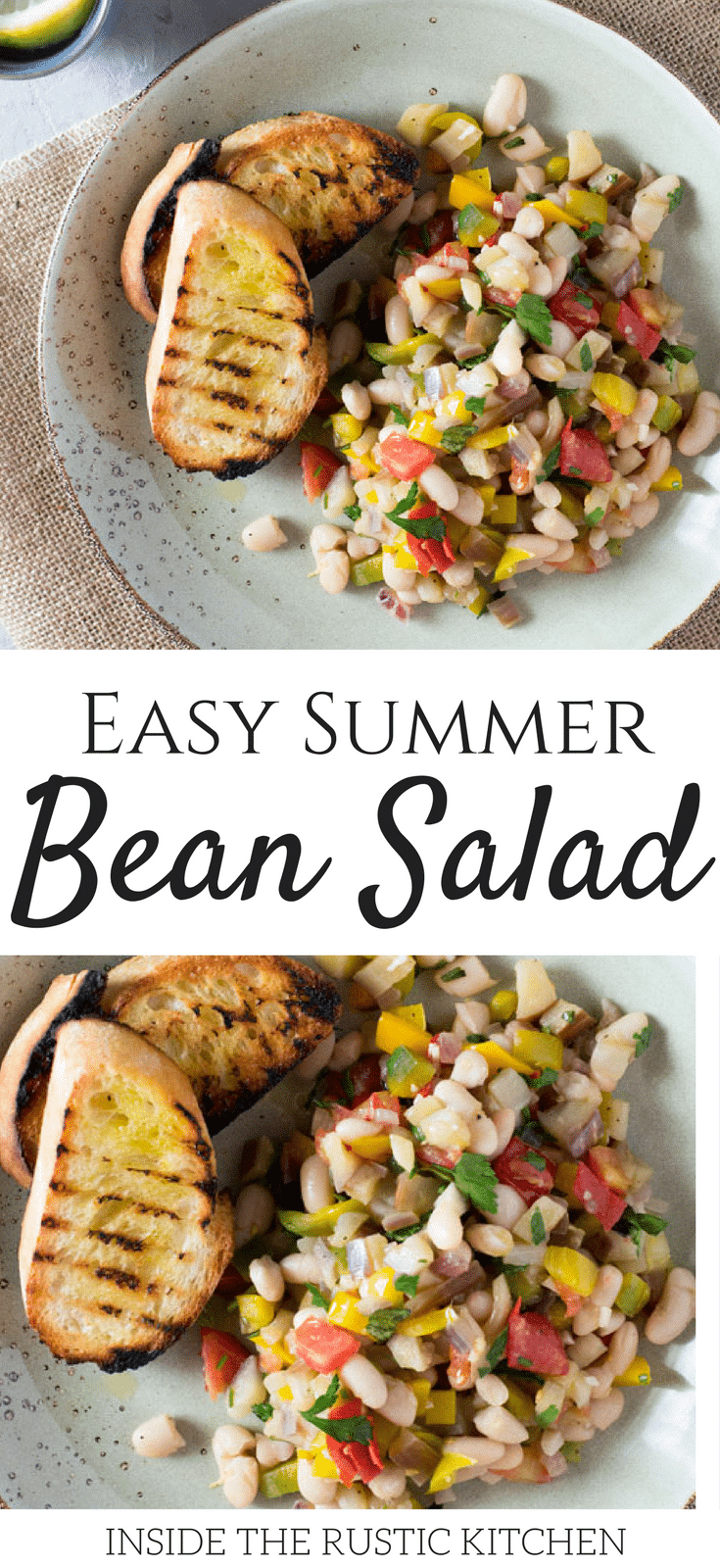 Summer Easy Bean Salad Inside The Rustic Kitchen