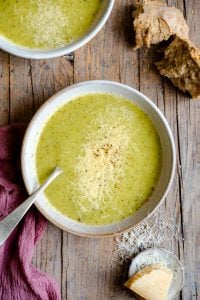 Creamy Italian Potato & Zucchini Soup