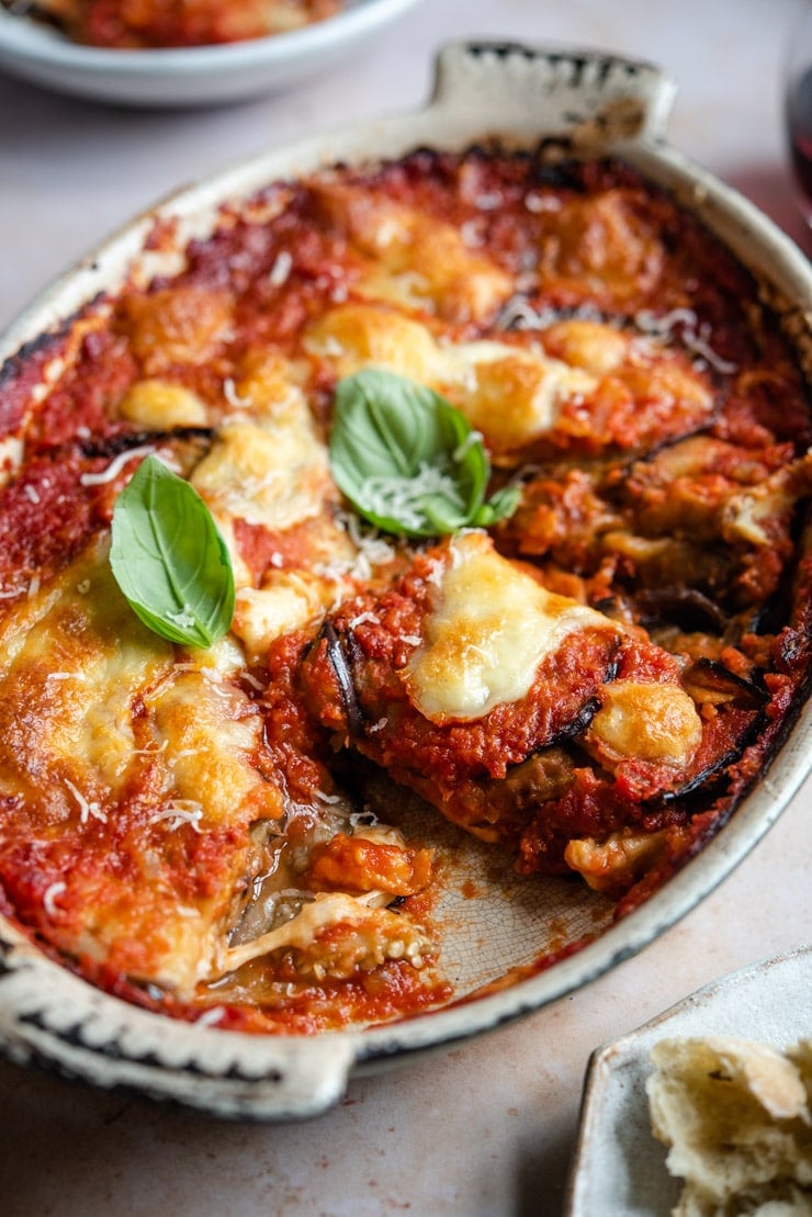 Eggplant Parmigiana (Parmigiana di Melanzane) - Inside The Rustic Kitchen