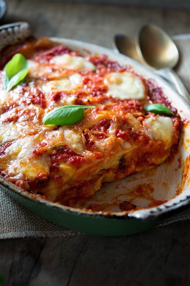 Parmigiana di Melanzane (Aubergine Parmigana) - Inside The Rustic Kitchen