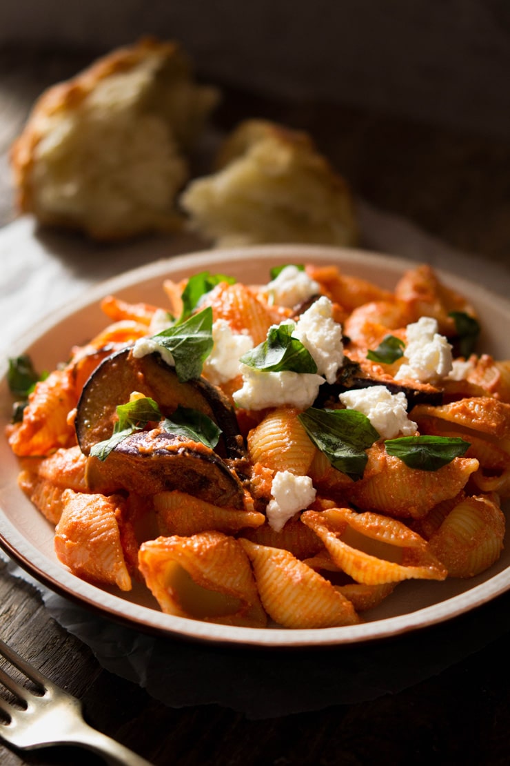Eggplant Pasta Alla Norma Inside The Rustic Kitchen