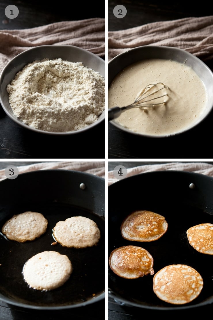 step by step photos for making chestnut fritters