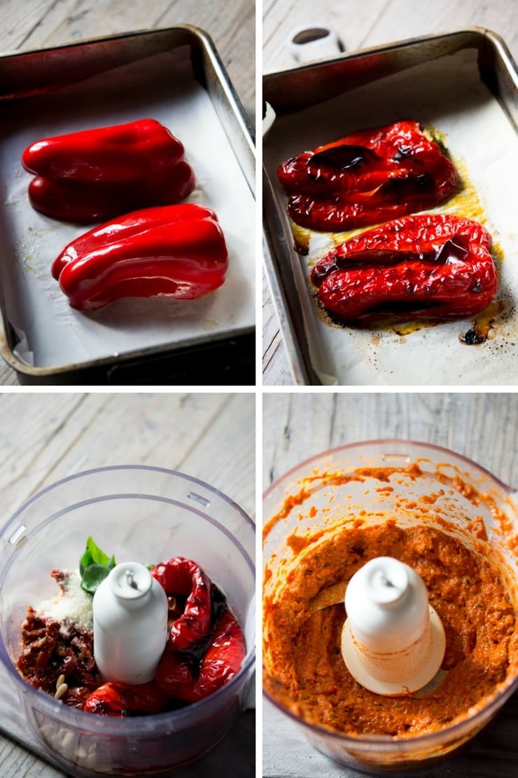 step by step photos for making sun dried tomato pasta