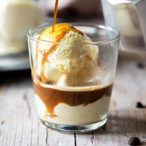 Italian Affogato Recipe - Ice Cream And Coffee - Inside The Rustic Kitchen