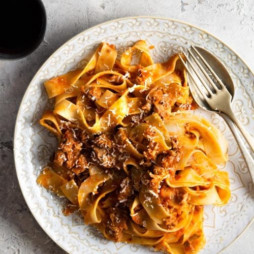 Tagliatelle, Duck Ragu