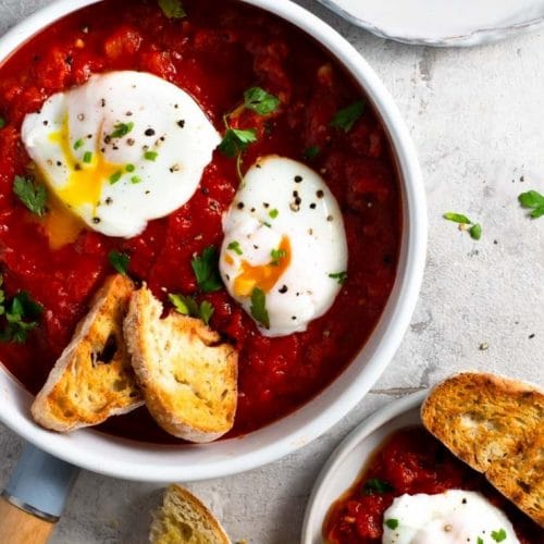 Eggs In Purgatory (Eggs In Tomato Sauce) Inside The Rustic Kitchen