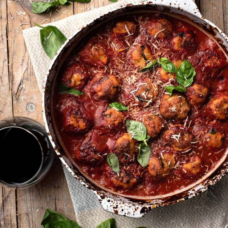 Baked Chicken Meatballs