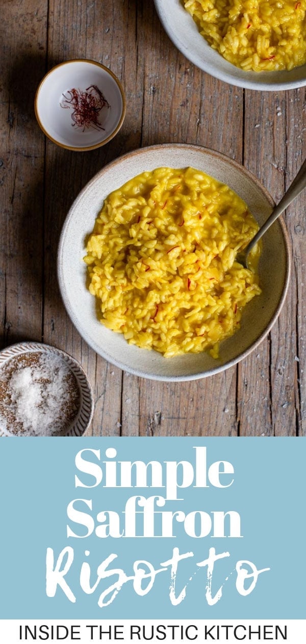 Simple Saffron Risotto Inside The Rustic Kitchen