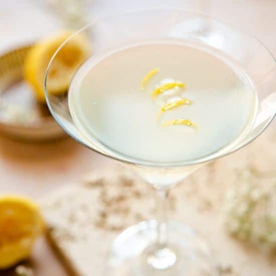 Limoncello Martini (lemon drop martini)