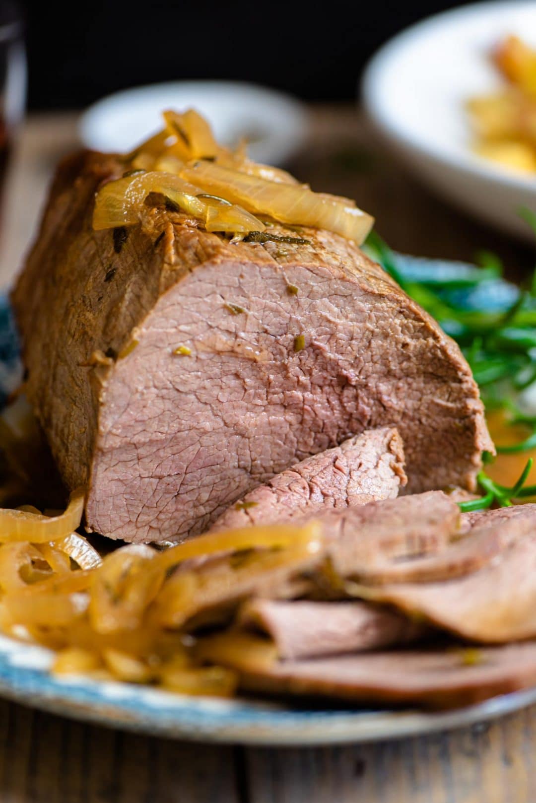 Italian Roast Beef with Marsala & Onions Inside The Rustic Kitchen