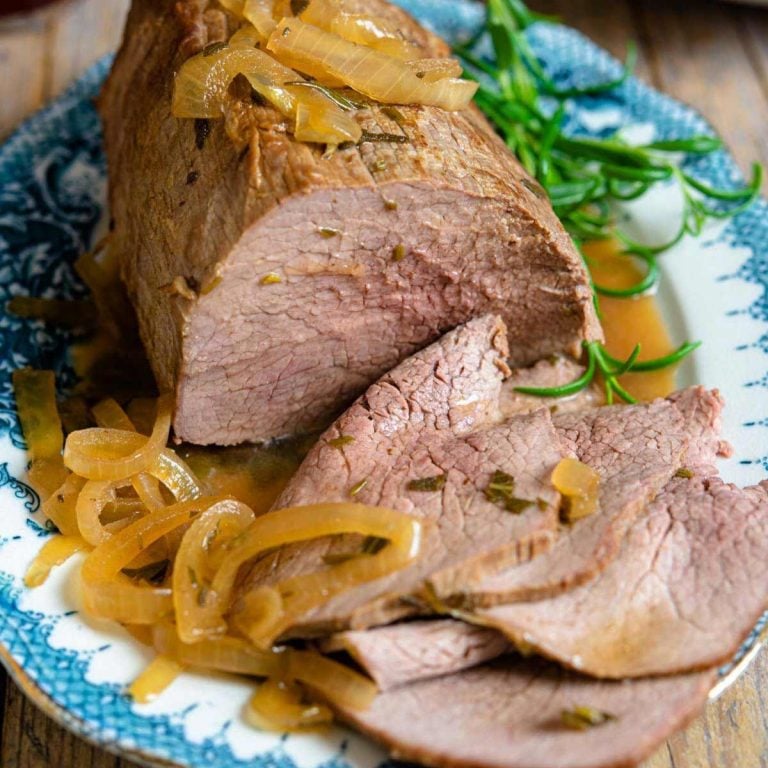 Italian Roast Beef with Marsala & Onions Inside The Rustic Kitchen