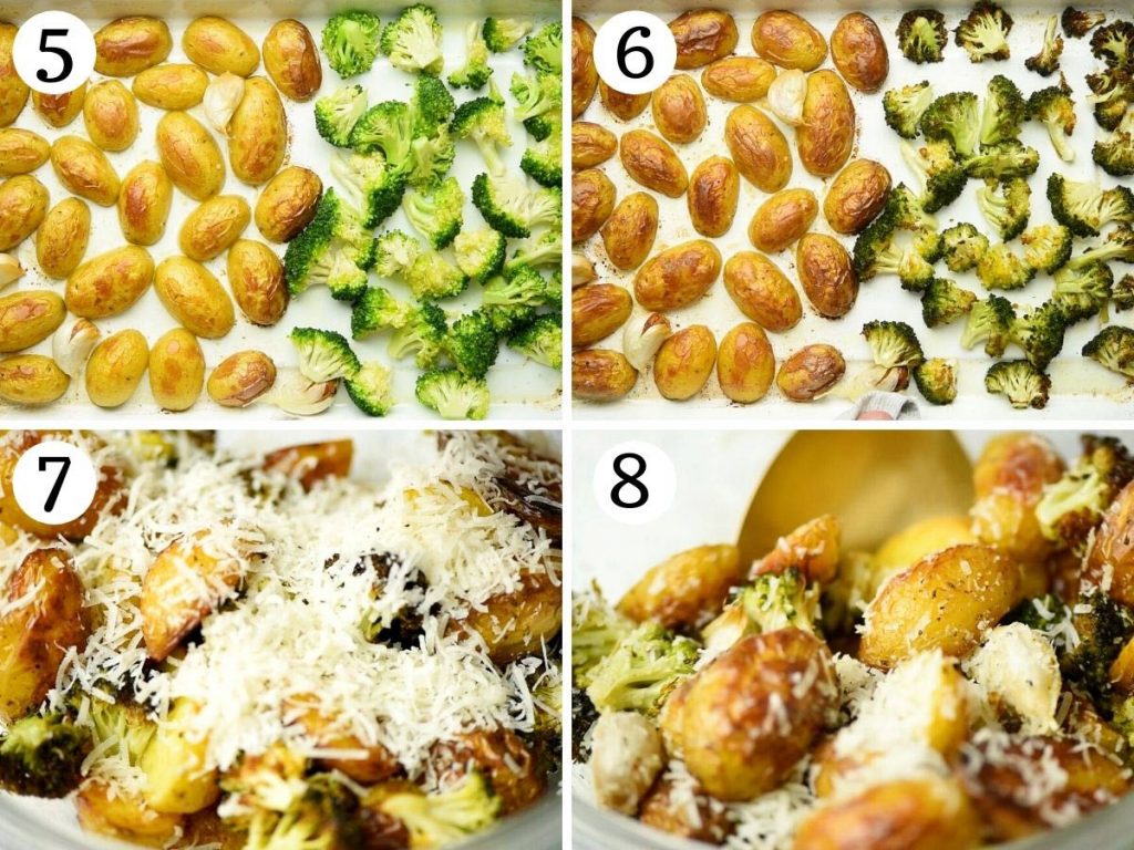 Parmesan Roasted Potatoes and Broccoli Inside The Rustic Kitchen