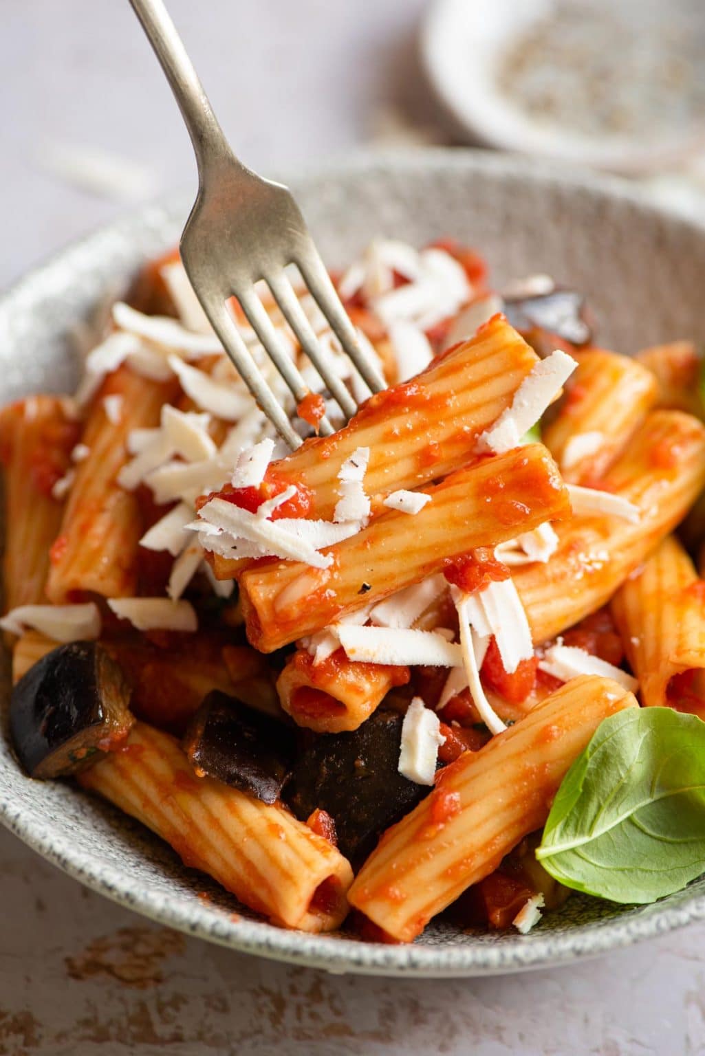 Pasta Alla Norma (Eggplant Pasta) - Inside The Rustic Kitchen