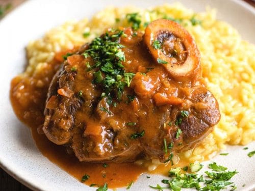 Ossobuco Milanese Braised Veal Shanks Inside The Rustic Kitchen