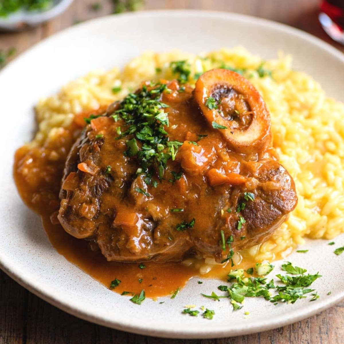 Ossobuco Milanese (Braised Veal Shanks) - Inside The Rustic Kitchen