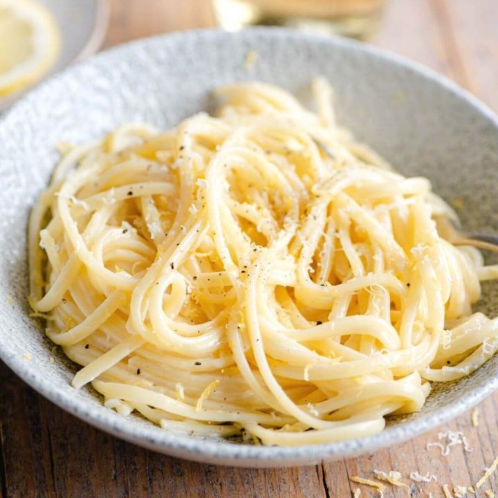 Pasta al Limone (Creamy Lemon Pasta) Inside The Rustic Kitchen