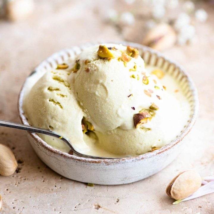 Pistachio Ice Cream (Gelato al Pistacchio) Inside The Rustic Kitchen