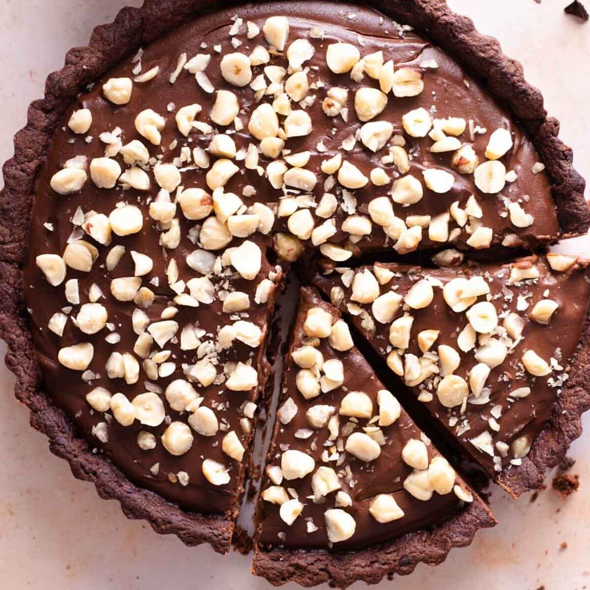Chocolate Tart with Hazelnuts