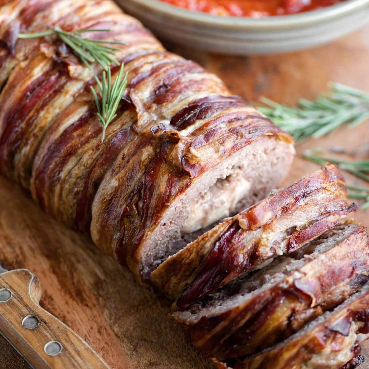 Polpettone - Italian Meatloaf Wrapped in Pancetta