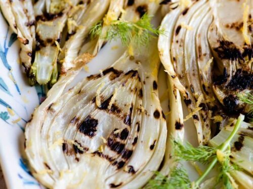 Grilled Fennel with Lemon Zest - Inside The Rustic Kitchen