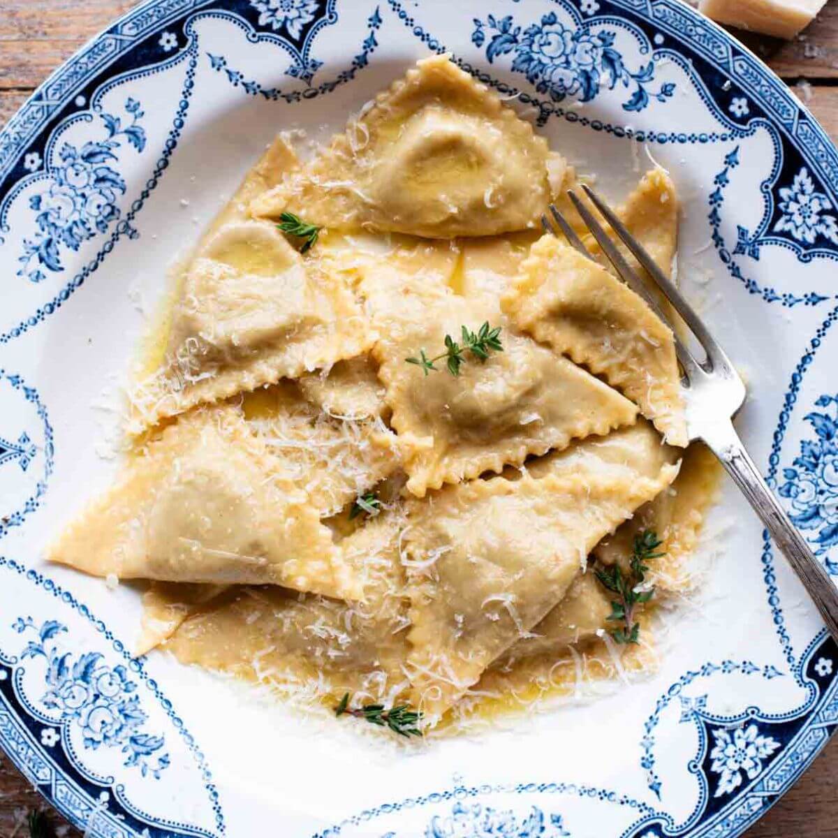 Triangoli Pasta with Mushroom and Taleggio