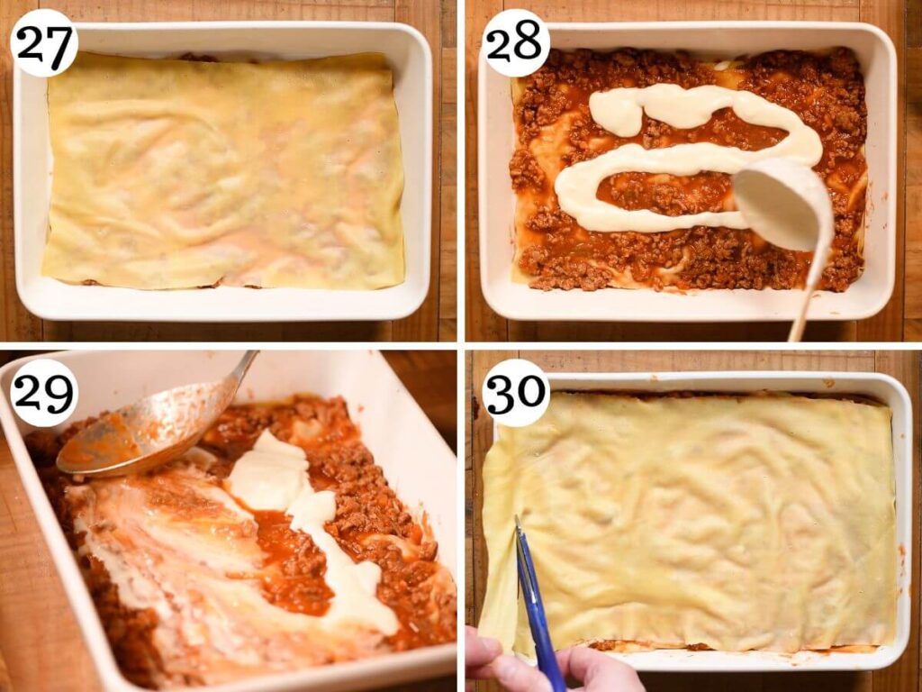 Lasagna Inside Italian Lamb Lasagna with Pecorino Bechamel - Inside The Rustic Kitchen