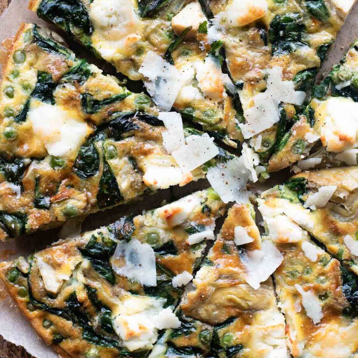 Easy Spinach and Artichoke Frittata