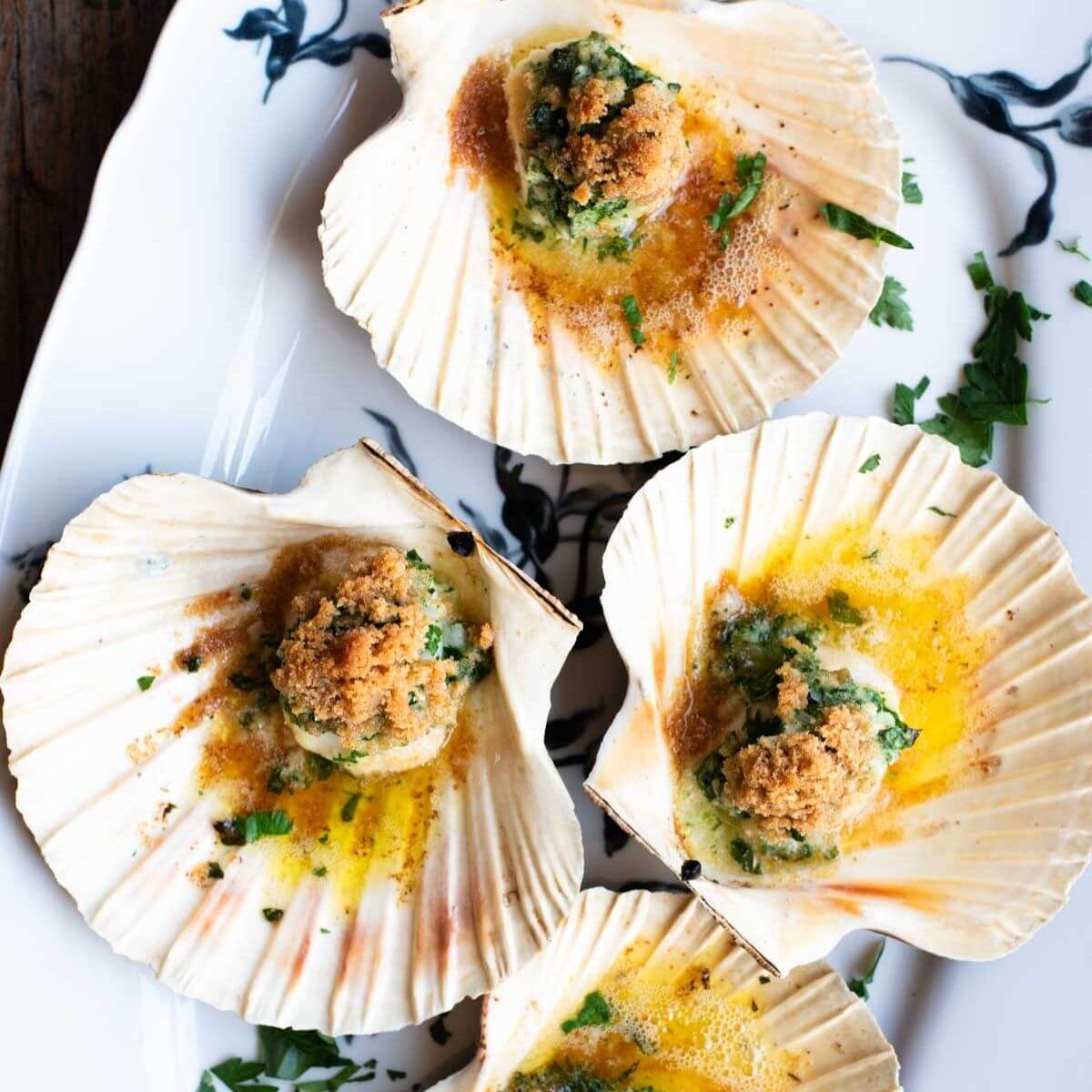 Scallops Gratin (Capesante Gratinate)