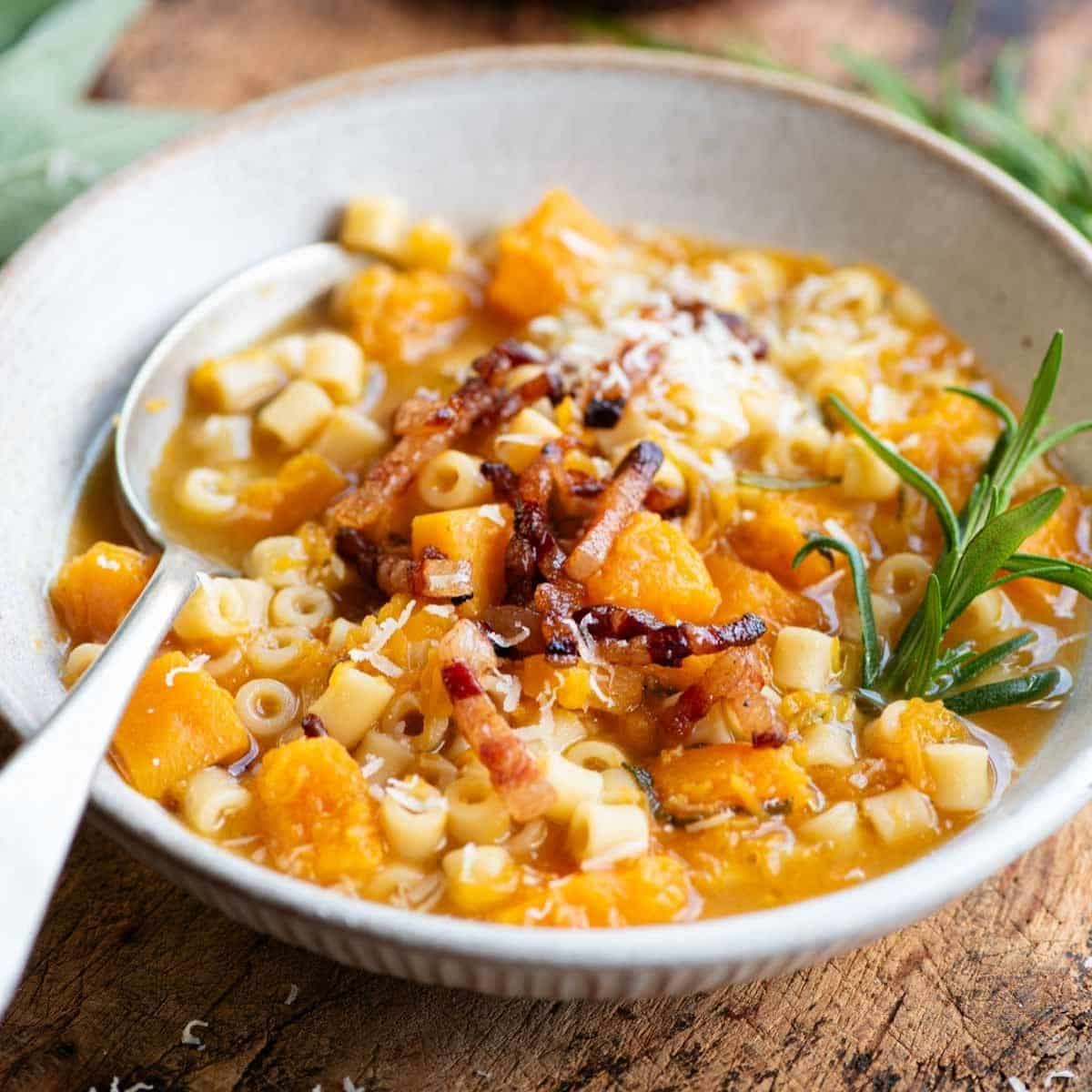 Butternut Squash Pasta Soup