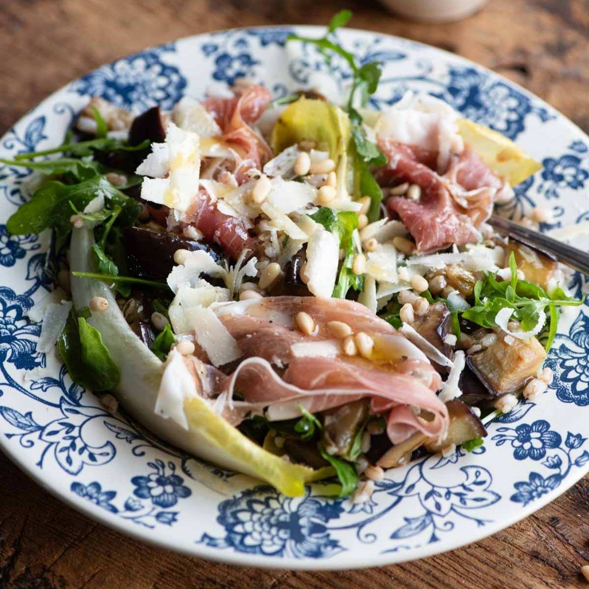Eggplant Farro Salad