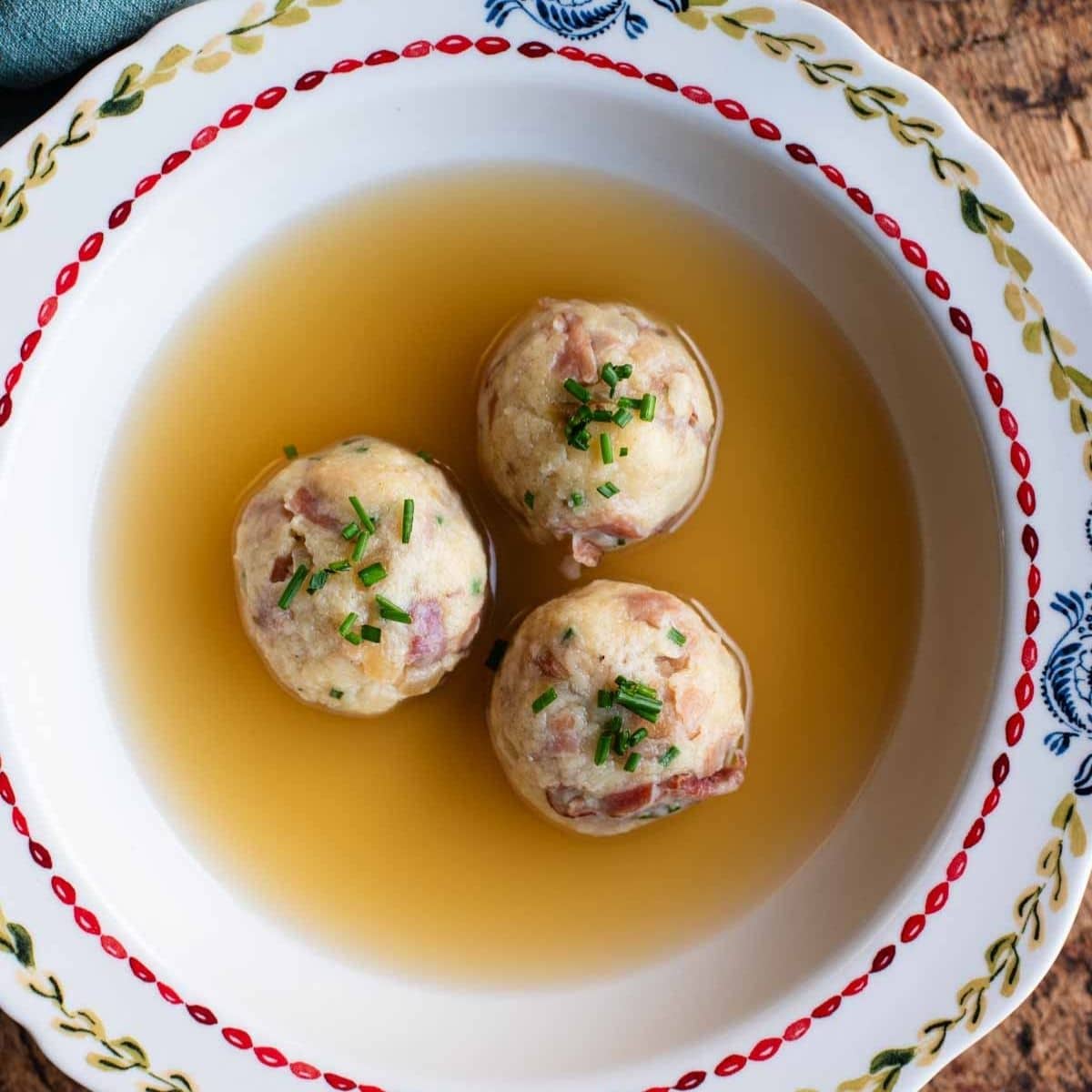 Canederli in Brodo (Italian dumplings in broth)-image