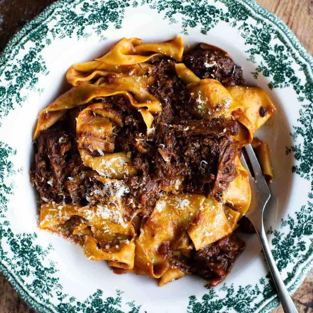 Beef Short Rib Ragu with Porcini Mushrooms