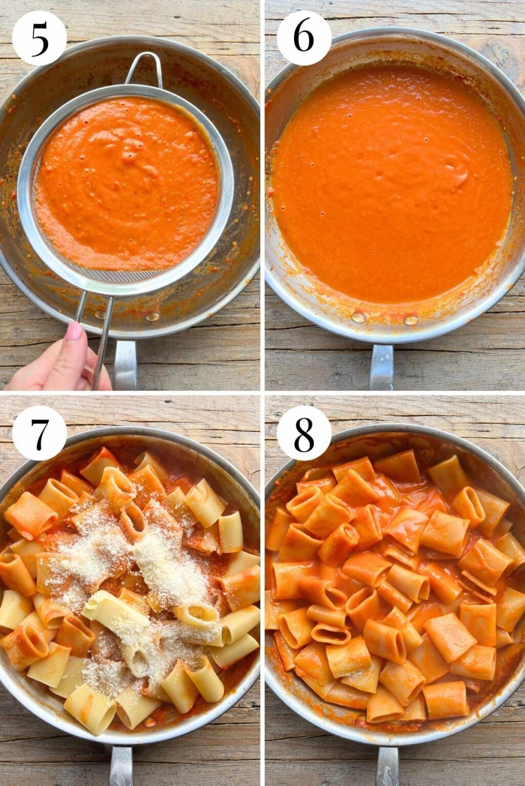 Paccheri alla Vittorio (Tomato Butter Sauce) - Inside The Rustic Kitchen