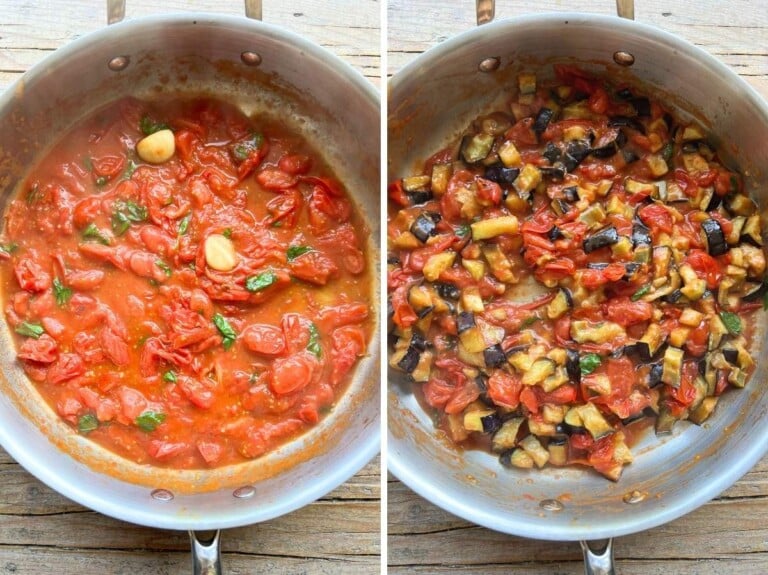 Melanzane a Funghetto (Fried Eggplant in Tomato Sauce) - Inside The ...