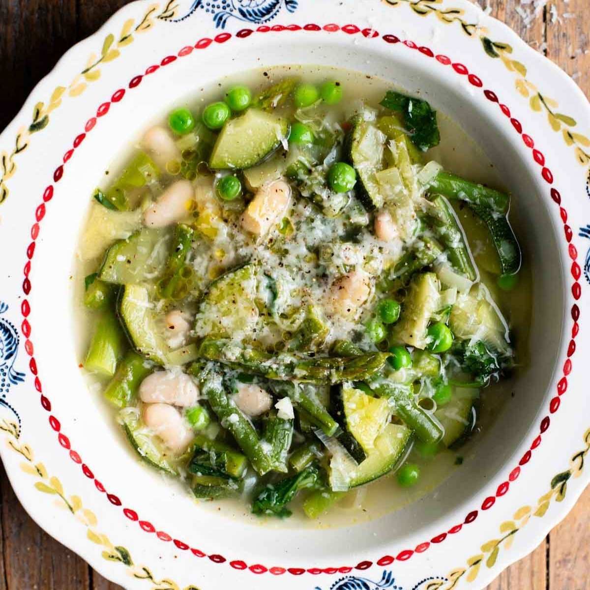 Minestrone Primavera (Italian Spring Vegetable Soup)