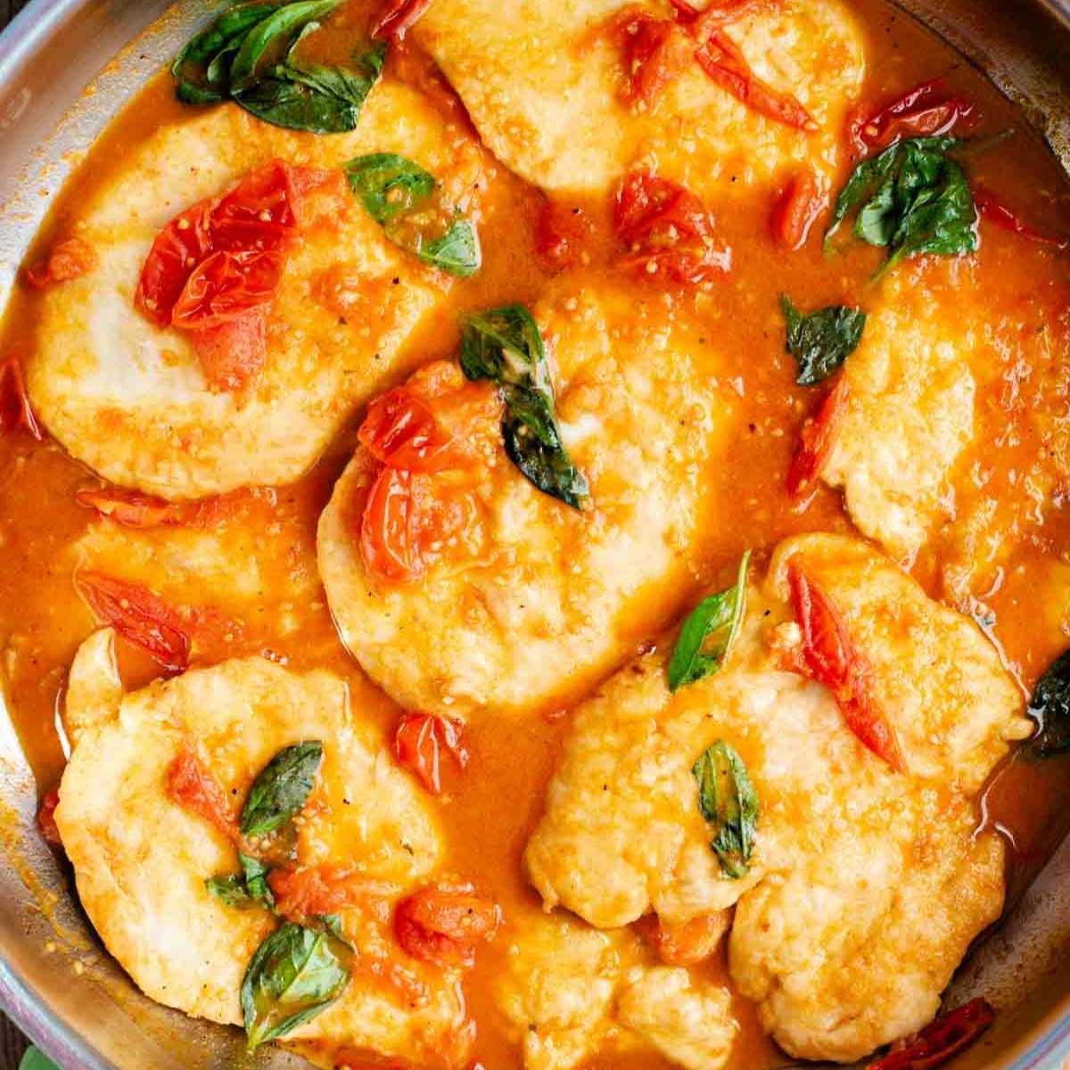 Cherry Tomato and Basil Chicken